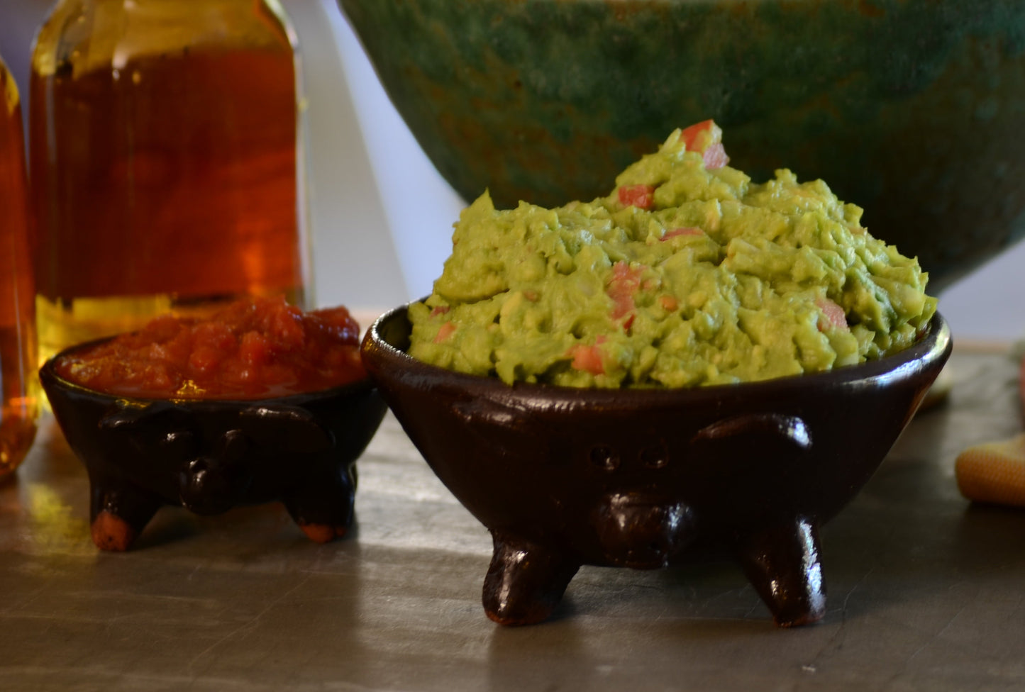PUERQUITO SALSERITOS –Authentic Mexican Red Clay Condiment Bowls